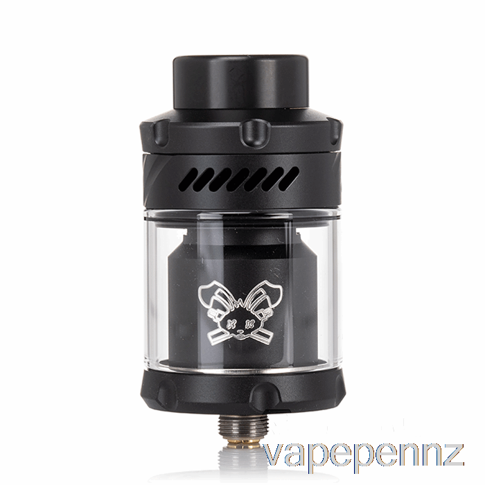 Hellvape Dead Rabbit V3 25mm RTA Black w/ White Logo VAPE NZ